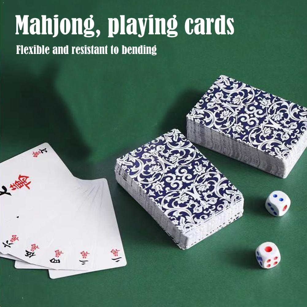 Party Games At Home - Jeu de Mahjong de 144 cartes