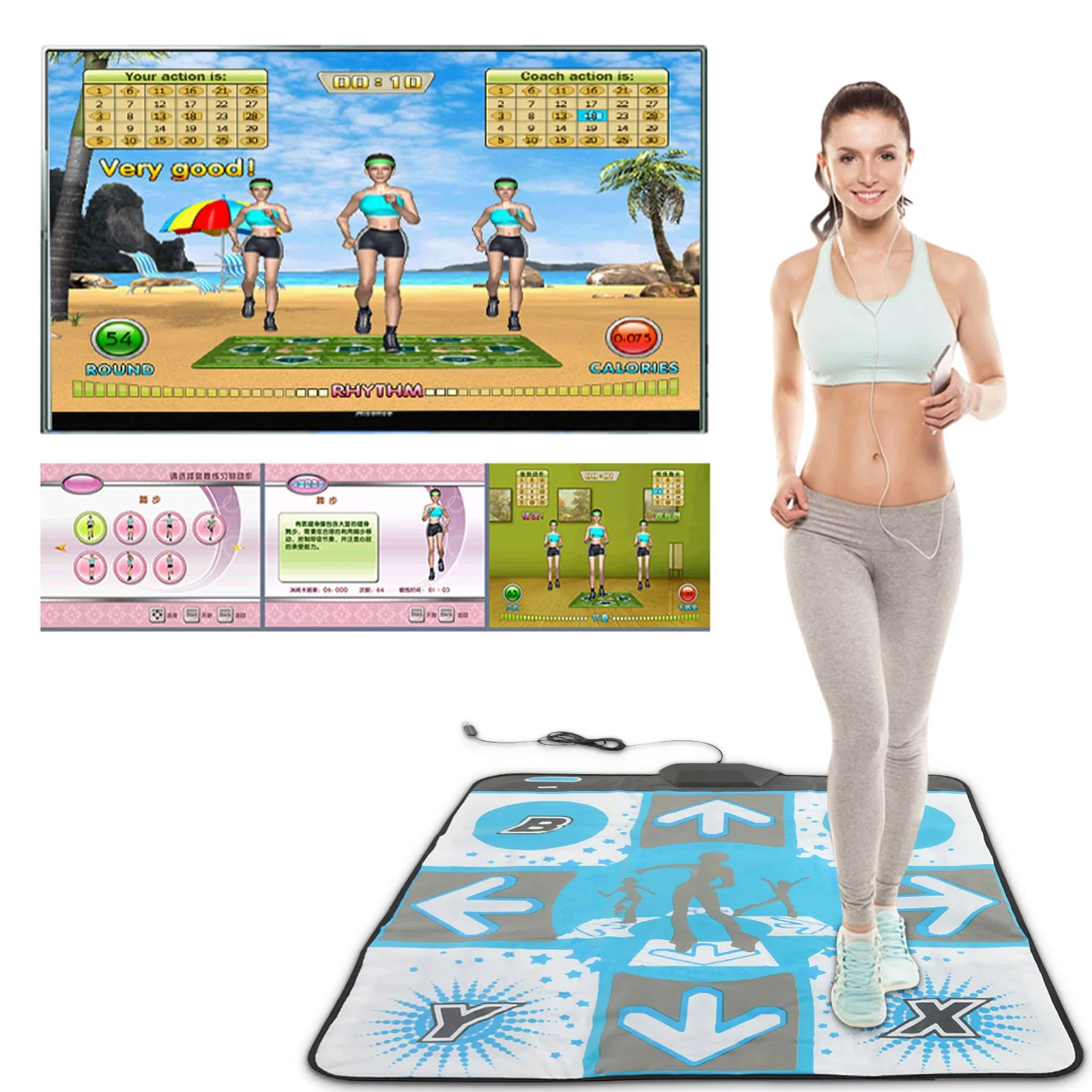 Party Games Nintendo - Polymère de danse antidérapant pour console
