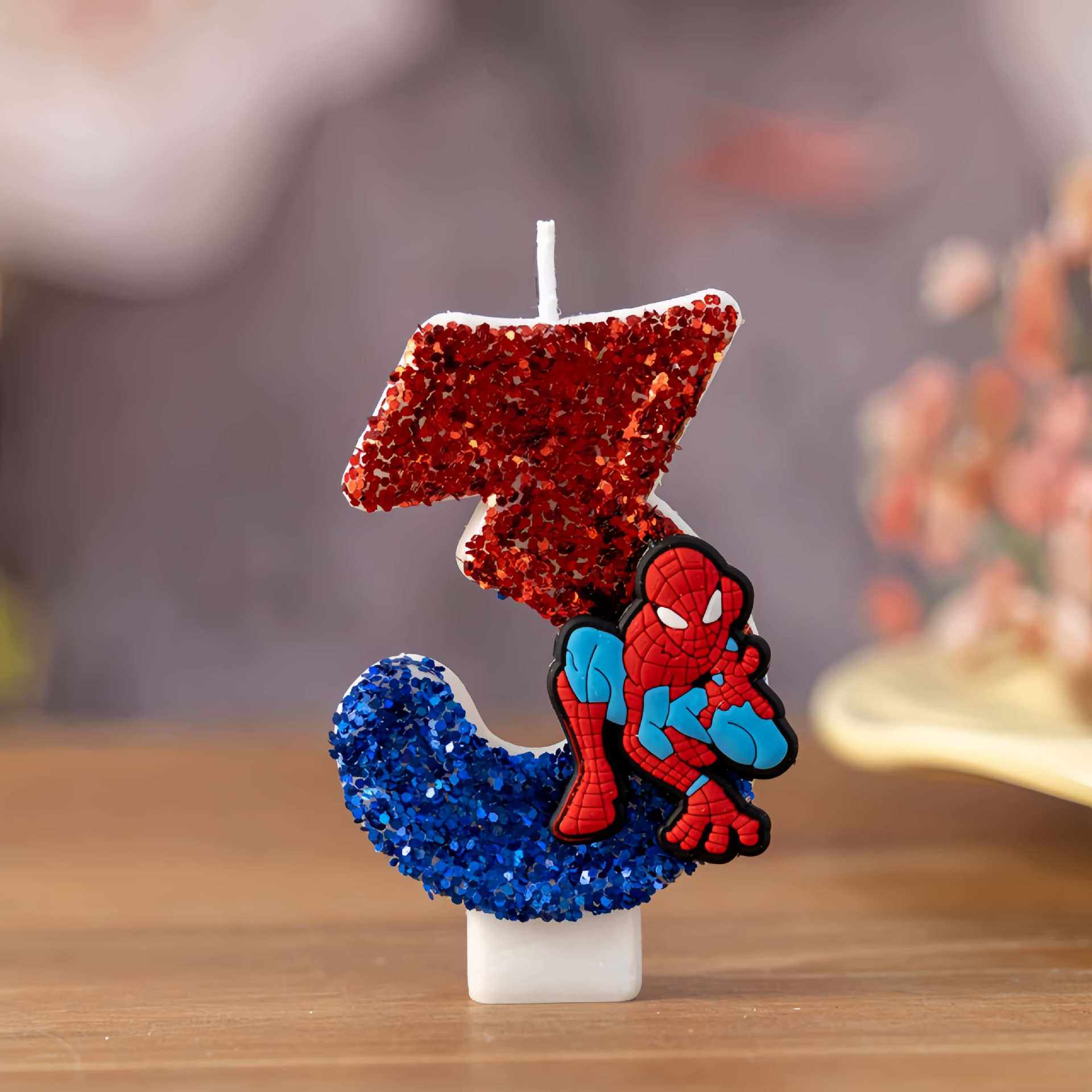 Party Games Kids Birthday - Bougies amusantes en forme de super-héros