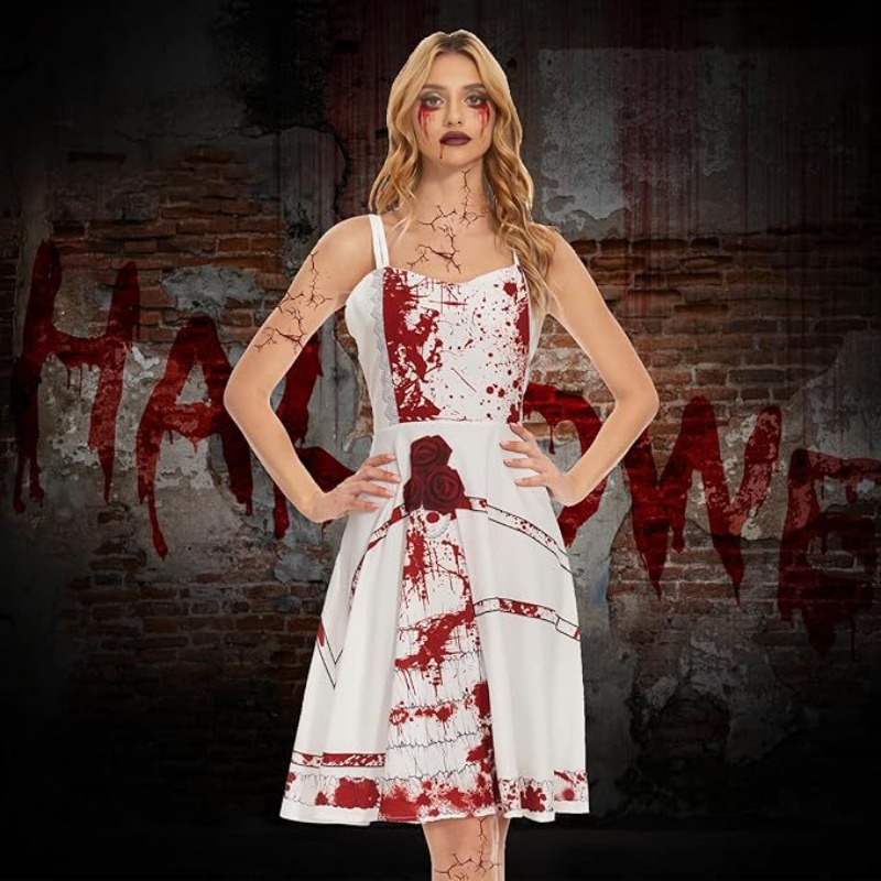 Zombie Party Games - Costume de jeu d'horreur d'Halloween :