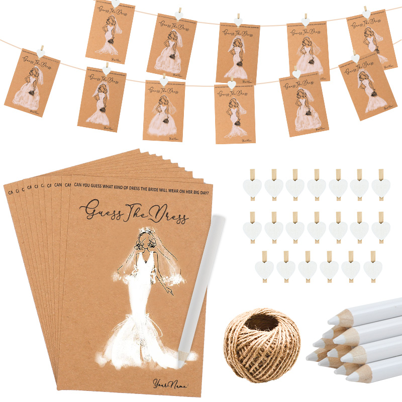 Party Games Bridal Shower - 10/20 ensembles de cartes de jeux