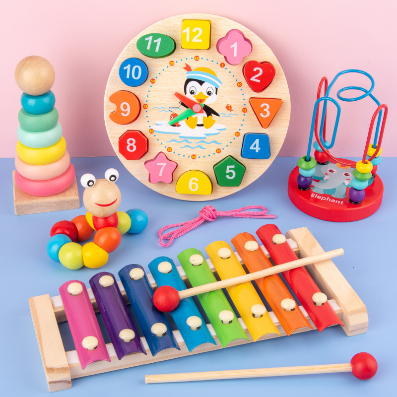 Party Games Kids Birthday - Jouets Montessori pour bébés, puzzle 3D