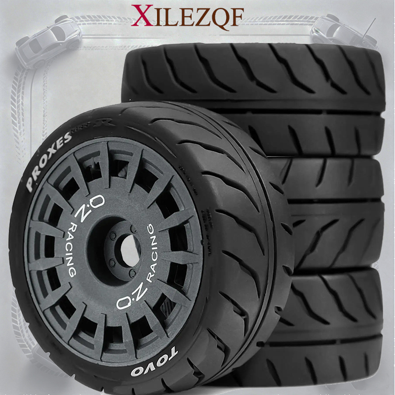 Tamiya Model Rc Car - XILEZQF 4PCS Pneus de tourisme sur
