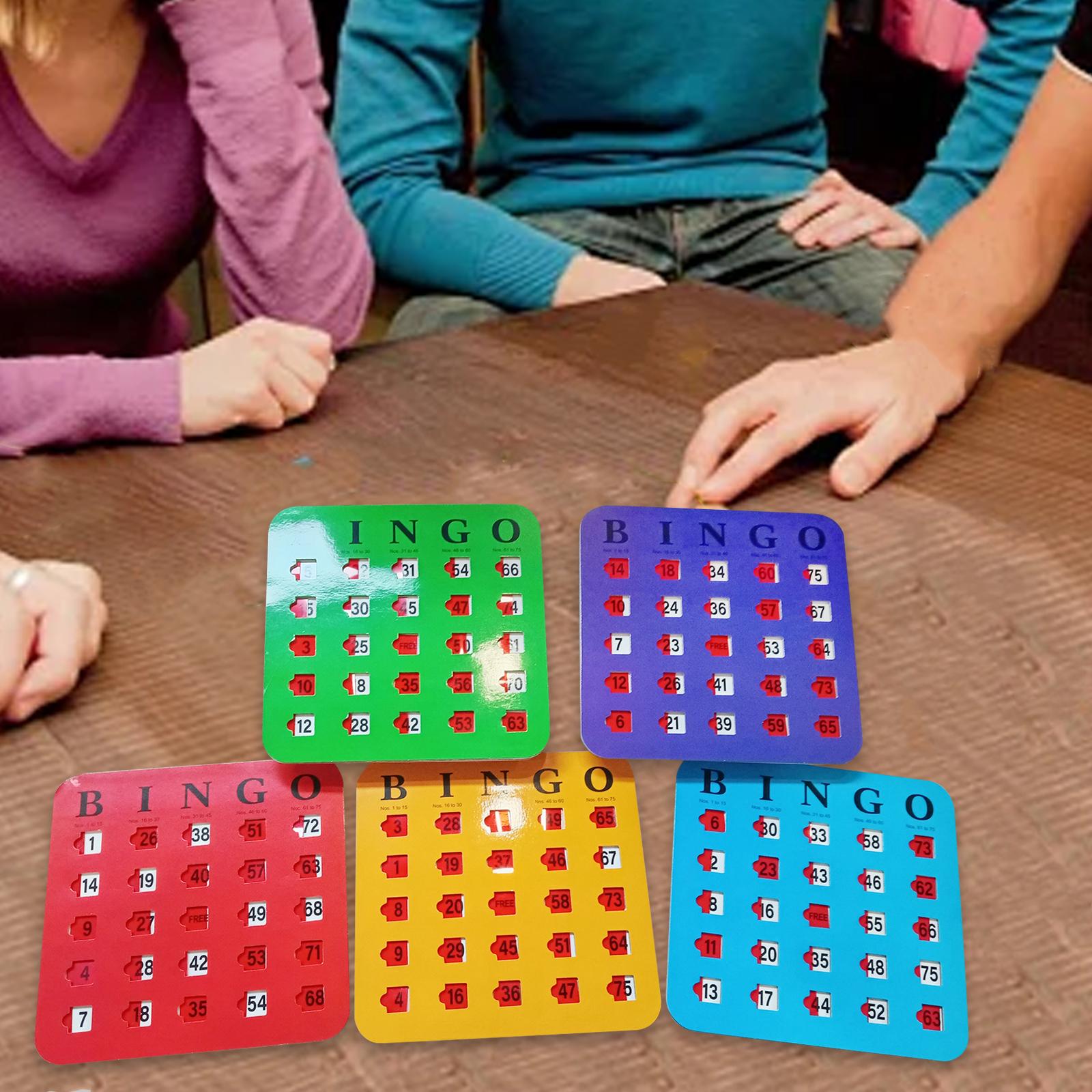 Party Games For Adults Large Group - Carton de Bingo imprimé grande, 5