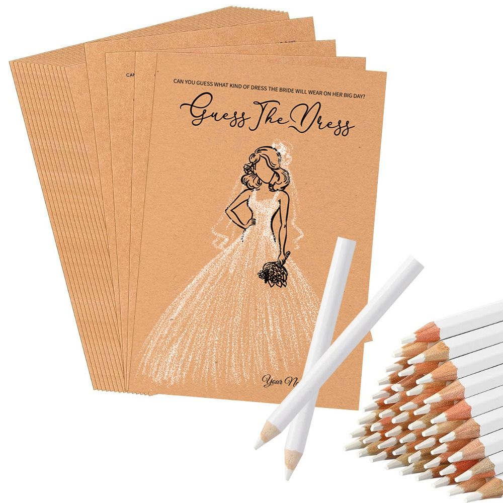 10 pièces Jeu « Devine la robe - Party Games Bridal Shower avis et prix