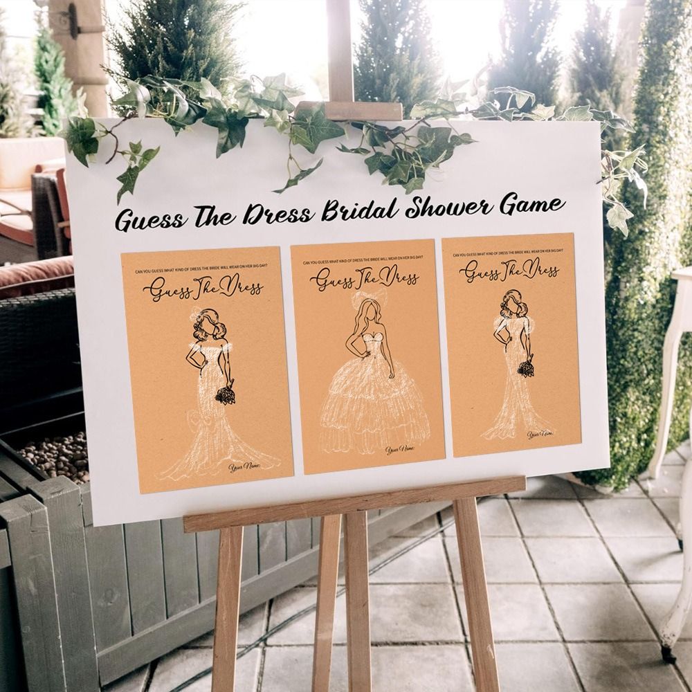 10 pièces Jeu « Devine la robe - Party Games Bridal Shower avis et prix