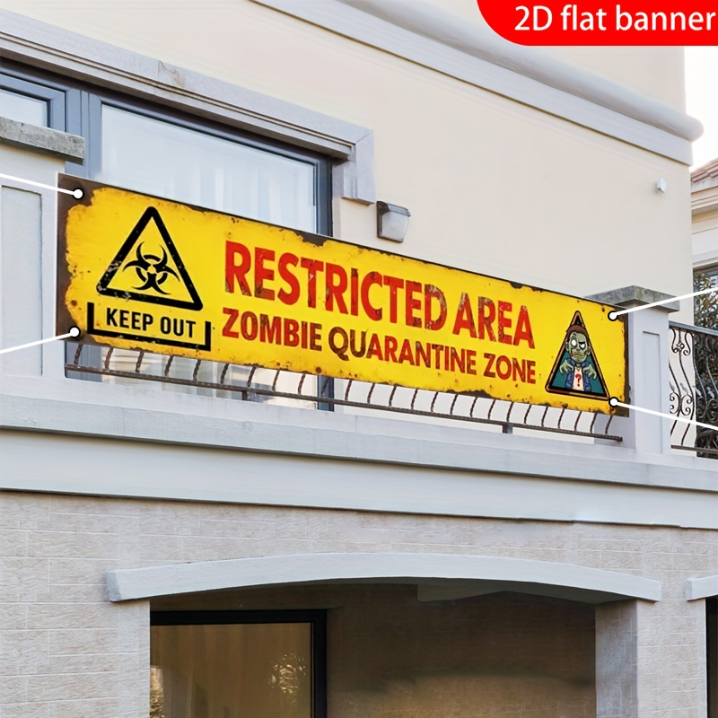 Un seul banner plat 2D pour la - Zombie Party Games avis et prix